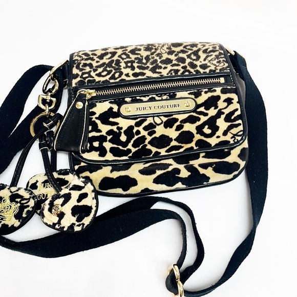 Juicy Couture Bags Juicy Couture Faux Fur Crossbody Bag Leopard